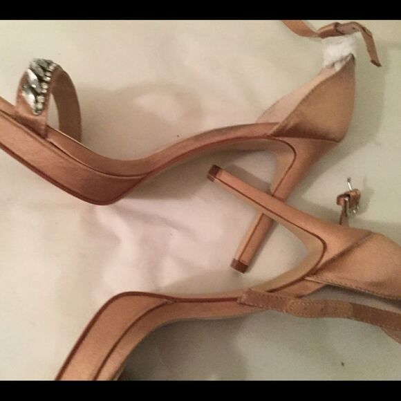 New H&M Satin Strappy Sandals Stiletto Heels - Picture 12 of 12